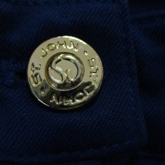 St John Sport Marie Gray Blue Pants 12 - Picture 4 of 5